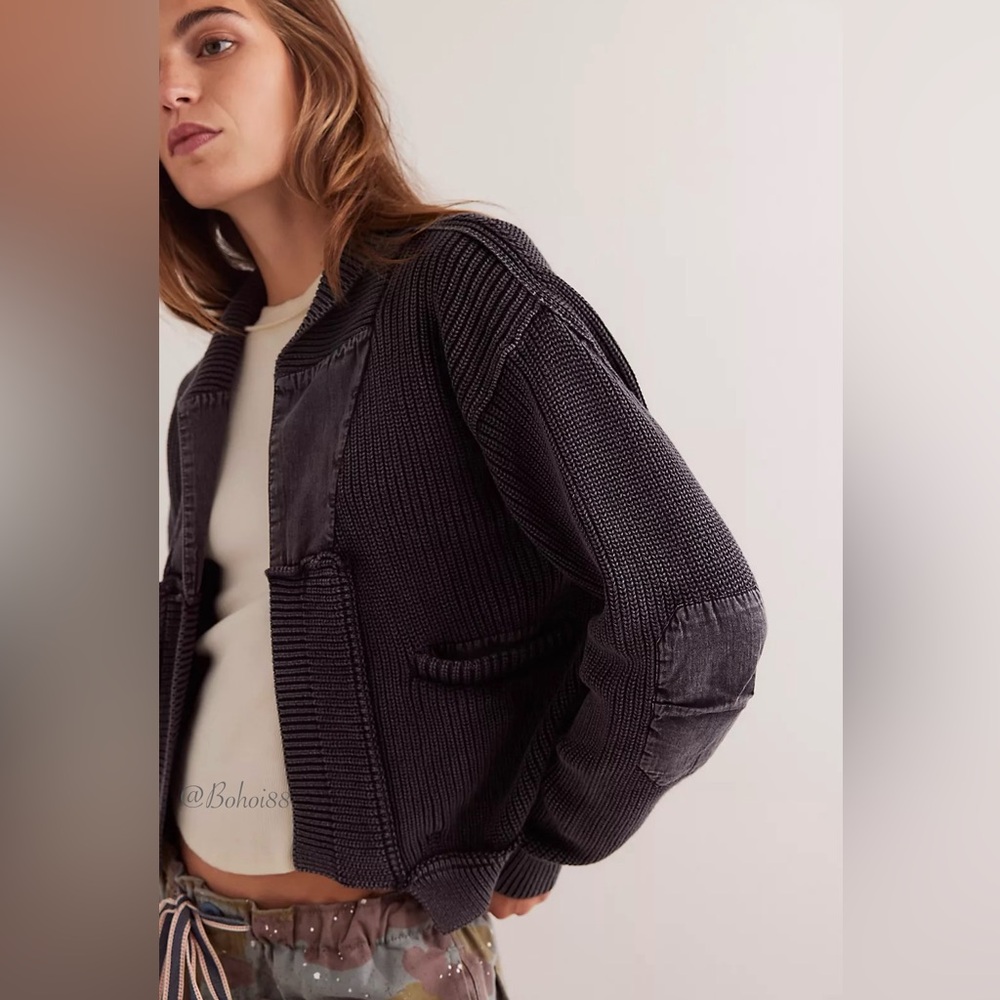 NEW Free People We The Free Worn Thru Surplus Cardi - Picture 6 of 17